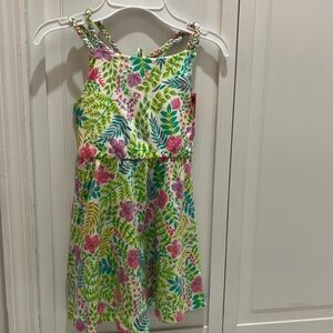 Isaac Mizrahi Green Pink Halter Sundress Resort Wear